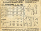McCall 5737: 1940s WWII Plus Size Housecoat Size 46 Bust Vintage Sewing Pattern
