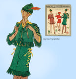 McCall 5828: 1920s Rare Uncut Peter Pan Costume Size 30 B Vintage Sewing Pattern