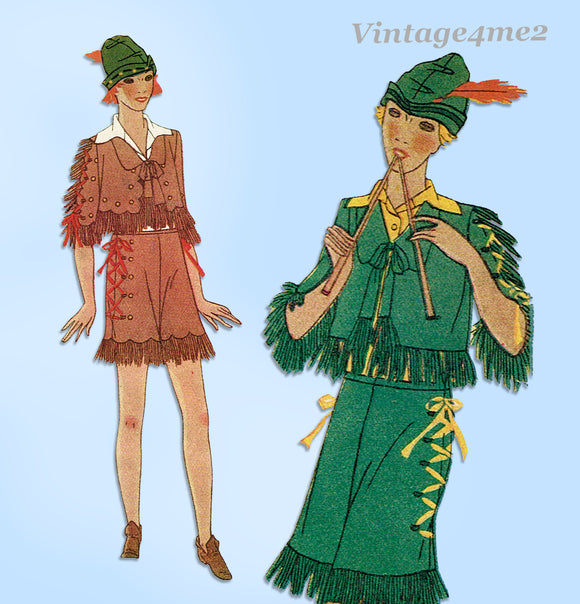 McCall 5828: 1920s Rare Uncut Peter Pan Costume Size 30 B Vintage Sewing Pattern