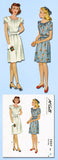 1940s Vintage McCall Sewing Pattern 5880 WWII Junior Girls Dress Size 12 30B - Vintage4me2