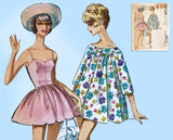 McCall 5906: 1960s Misses Bathing Suit & Beach Coat 32 B Vintage Sewing Pattern