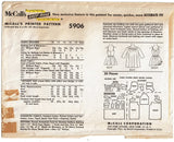 McCall 5906: 1960s Misses Bathing Suit & Beach Coat 32 B Vintage Sewing Pattern