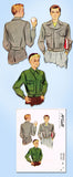 1940s Vintage McCall Sewing Pattern 5905 Uncut Boy's WWII Military Jacket Sz 8 - Vintage4me2