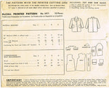 1940s Vintage McCall Sewing Pattern 5971 WWII Toddler Girls Coat Size 4 23 Bust - Vintage4me2