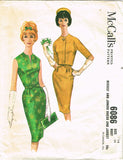 1960s Vintage McCalls Sewing Pattern 6086 Misses Cocktail Dress & Jacket Sz 34 B - Vintage4me2