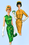 1960s Vintage McCalls Sewing Pattern 6086 Misses Cocktail Dress & Jacket Sz 34 B - Vintage4me2