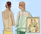 McCall 6103: 1930s Misses Sporty Flapper Blouse Size 34 B Vintage Sewing Pattern - Vintage4me2