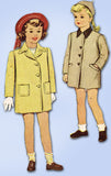 1940s Vintage McCall Sewing Pattern 6158 WWII Toddler Girls Coat Size 2 21 Bust - Vintage4me2
