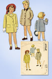 1940s Vintage McCall Sewing Pattern 6158 WWII Toddler Girls Coat Size 2 21 Bust - Vintage4me2