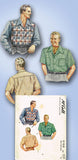 1940s Vintage McCall Sewing Pattern 6166 WWII Men's Casual Shirt Sz 15-15.5 Neck