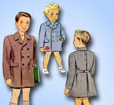 1940s Vintage McCall Sewing Pattern 6196 Cute WWII Toddler Boys Coat Size 2 - Vintage4me2