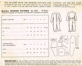 1940s Original Vintage McCall Pattern 6242 Toddler Footie Pajamas Size 4