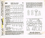 1960s McCalls Sewing Pattern 6253 Helen Lee Toddler Girls Top & Pants Size 3