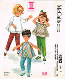 1960s McCalls Sewing Pattern 6253 Helen Lee Toddler Girls Top & Pants Size 3