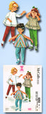 1960s McCalls Sewing Pattern 6253 Helen Lee Toddler Girls Top & Pants Size 3