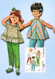 1960s McCalls Sewing Pattern 6253 Helen Lee Toddler Girls Play Clothes Size 4 -Vintage4me2