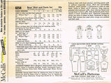 1960s Vintage McCalls Sewing Pattern 6254 Toddler Boys Shirt and Pants Size 3