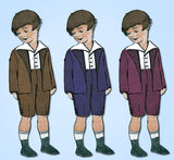1910s Vintage McCall Sewing Pattern 6292 Little Boys Edwardian Suit Size 8 - Vintage4me2