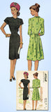 1940s Vintage McCall Sewing Pattern 6314 Misses WWII Street Dress Size 12 30B - Vintage4me2