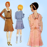 McCall 6328: 1930s Uncut Little Girls Party Dress Sz10 Vintage Sewing Pattern