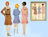McCall 6328: 1930s Uncut Little Girls Party Dress Sz10 Vintage Sewing Pattern