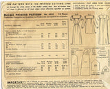 1940s Vintage McCall Sewing Pattern 6335 WWII Misses Nightgown Size SM 30 32 B - Vintage4me2
