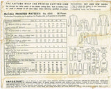 1940s Vintage McCall Sewing Pattern 6345 WWII Misses' 2 PC Suit Size 16 34 Bust - Vintage4me2