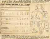 1940s Vintage McCall Sewing Pattern 6412 Uncut Misses Blouse Size 16 34 Bust - Vintage4me2