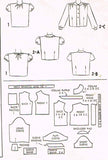 1940s Vintage McCall Sewing Pattern 6421 WWII Toddler Girls Blouse Set Size 6 - Vintage4me2