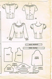 1940s Vintage McCall Sewing Pattern 6433 Uncut Misses Ruffled Blouse Size 12 30B - Vintage4me2