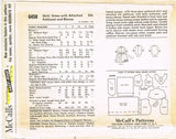 1960s Vintage McCalls Sewing Pattern 6458 Cute Helen Lee Girls Jumper Dress Size 6