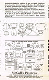 1960s Vintage McCalls Pattern 6465 Uncut Chatty Cathy 19-20 Inch Doll Clothes