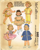1960s Vintage McCalls Pattern 6465 Uncut Chatty Cathy 19-20 Inch Doll Clothes