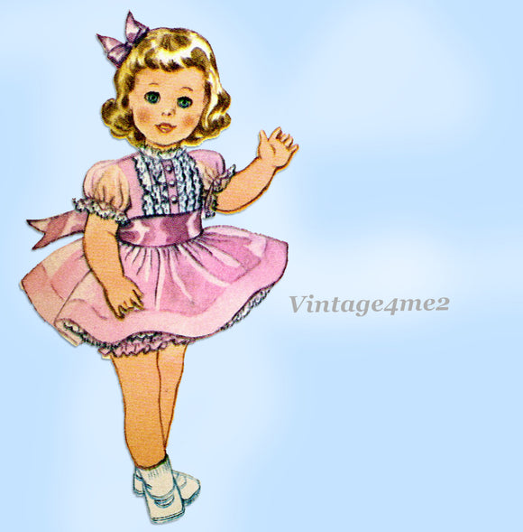 1960s Vintage McCalls Pattern 6465 Uncut Chatty Cathy 19-20 Inch Doll Clothes