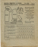 McCall 6493: 1930s Misses Feminine Blouse Size 34 Bust Vintage Sewing Pattern - Vintage4me2