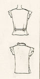 McCall 6493: 1930s Misses Feminine Blouse Size 34 Bust Vintage Sewing Pattern