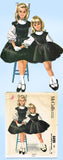 1960s Vintage McCalls Sewing Pattern 6499 Uncut Helen Lee Girls Dress Size 8