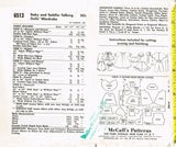 McCall's 6513: 1960s 19-21 Inch Talking Doll Clothes Set Vintage Sewing Pattern - Vintage4me2