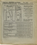 McCall 6528: 1930s Uncut Misses Street Dress Size 36 Bust Vintage Sewing Pattern