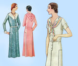 McCall 6528: 1930s Uncut Misses Street Dress Size 36 Bust Vintage Sewing Pattern