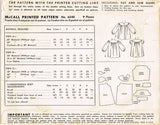 1940s Original Vintage McCalls Sewing Pattern 6548 Cute Baby Girls Dress Size 1