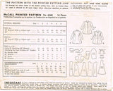 1940s Vintage McCall Sewing Pattern 6568 Cute Toddler Girls Princess Coat Size 6 - Vintage4me2