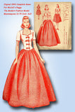 1940s Vintage McCall Sewing Pattern 6600-3 Uncut Peggy Fashion Doll Clothes