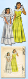 1940s Vintage McCalls Sewing Pattern 6600 Girls Confirmation Dress Size 12 30 B