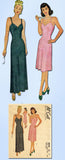 1940s Vintage McCall Sewing Pattern 6646 Misses Slip with Bra Top Size 14 32B - Vintage4me2