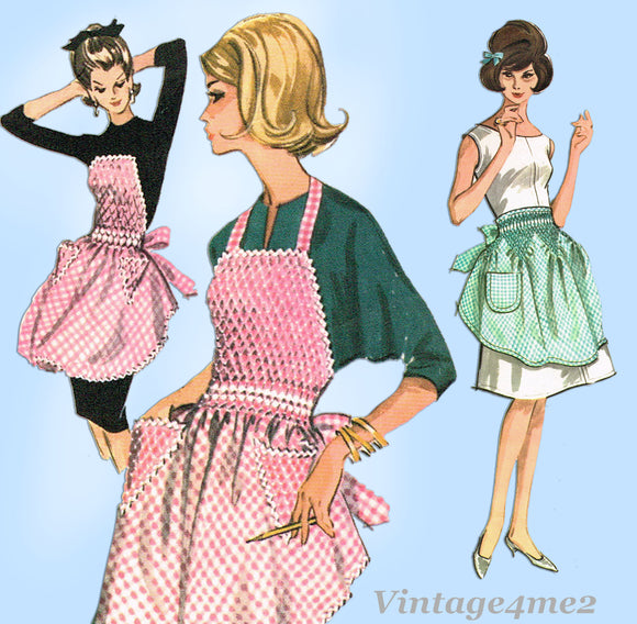 beckycookslightly  Vintage apron pattern, Sewing aprons, Aprons patterns