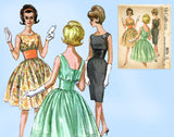 1960s Vintage McCalls Sewing Pattern 6670 Stunning Cocktail Dress Sz 32 Bust
