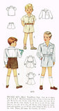 1940s Vintage McCall Sewing Pattern 6671 Cute Toddler Boys Suit Size 5 - Vintage4me2