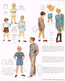 1940s Vintage McCall Sewing Pattern 6671 Cute Toddler Boys Suit Size 5 - Vintage4me2