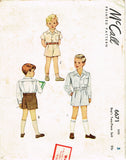 1940s Vintage McCall Sewing Pattern 6671 Cute Toddler Boys Suit Size 5 - Vintage4me2